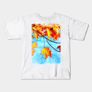 Typical Orange Autumn Leaves Kids T-Shirt